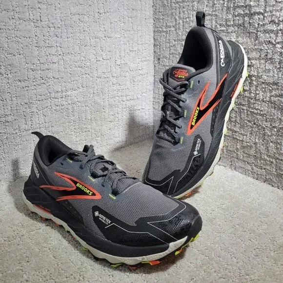 Brooks Cascadia 18 GTX Men's Size 12 Black Gore-Tex Running Sneakers 1104271D016