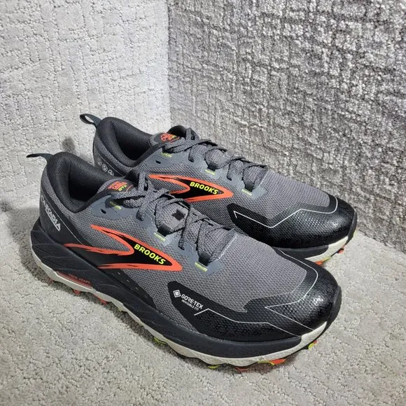 Brooks Cascadia 18 GTX Men's Size 12 Black Gore-Tex Running Sneakers 1104271D016