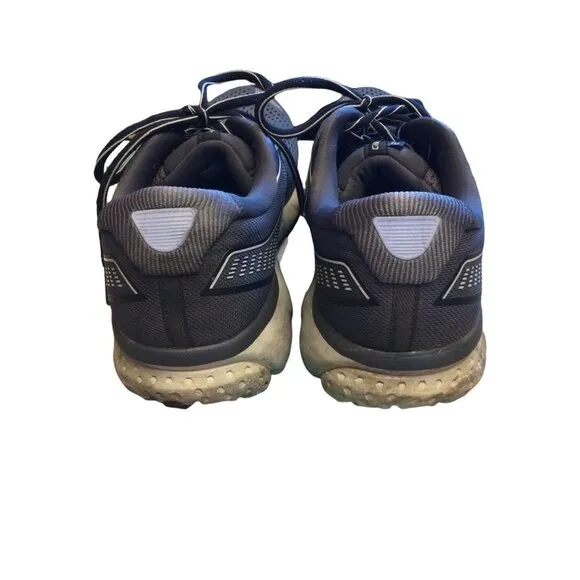 Brooks Ghost 12 men's running shoes size 9.5 grey lace up athletic sneakers