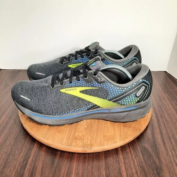 Brooks Ghost 14 Mens Size 12.5 Shoes Black Blue Nightlife Running Sneakers