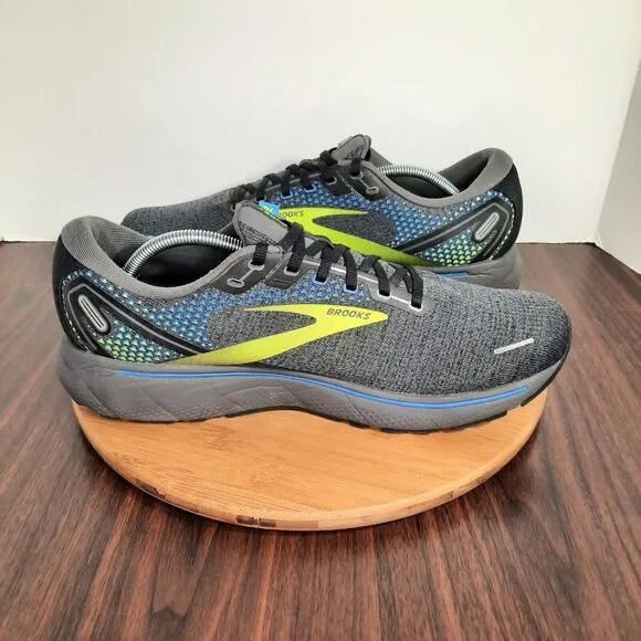 Brooks Ghost 14 Mens Size 12.5 Shoes Black Blue Nightlife Running Sneakers
