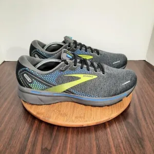 Brooks Ghost 14 Mens Size 12.5 Shoes Black Blue Nightlife Running Sneakers