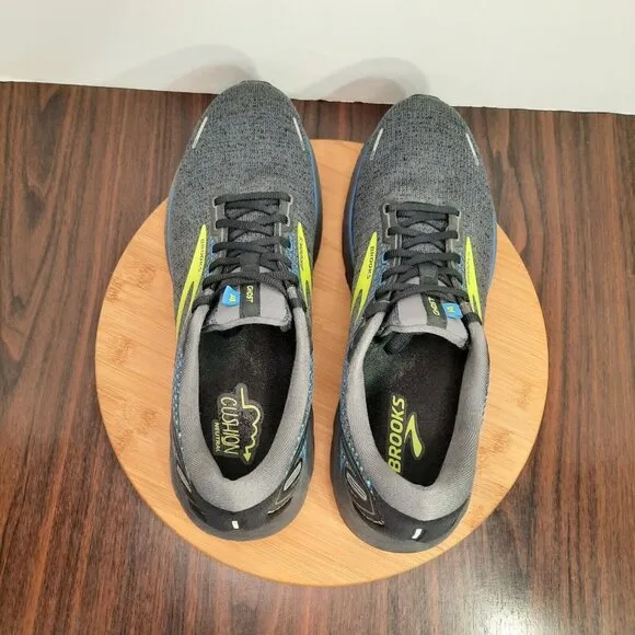 Brooks Ghost 14 Mens Size 12.5 Shoes Black Blue Nightlife Running Sneakers