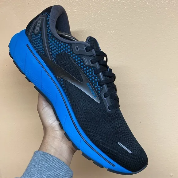 Brooks Ghost 14 Running Sneakers “Black Blue”