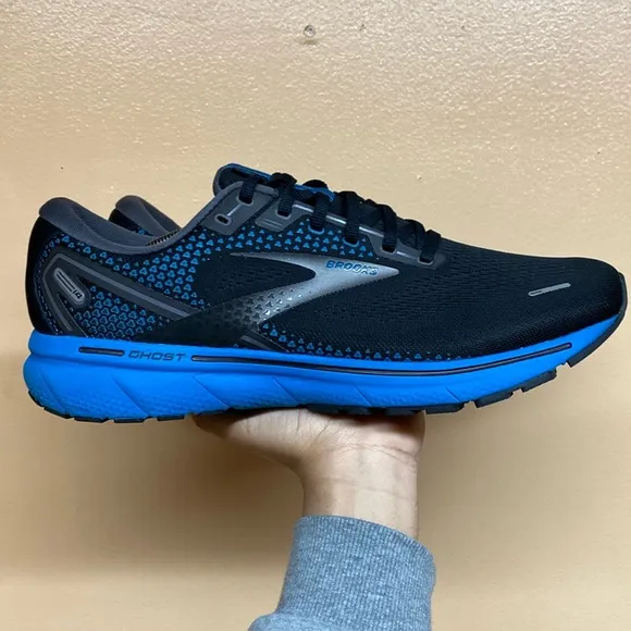 Brooks Ghost 14 Running Sneakers “Black Blue”