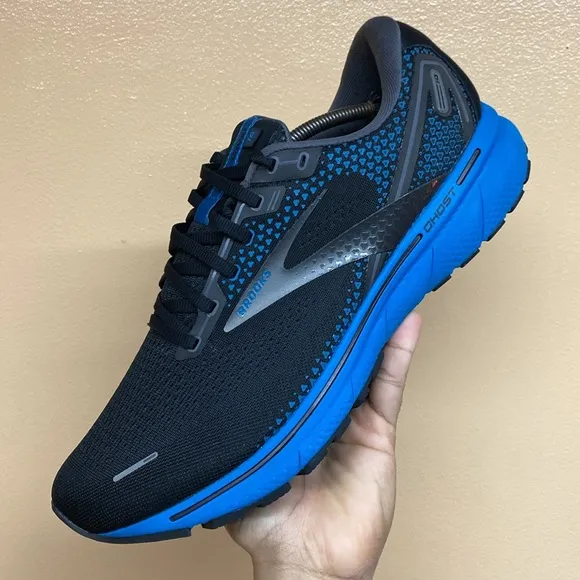 Brooks Ghost 14 Running Sneakers “Black Blue”