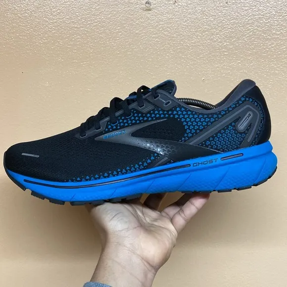 Brooks Ghost 14 Running Sneakers “Black Blue”