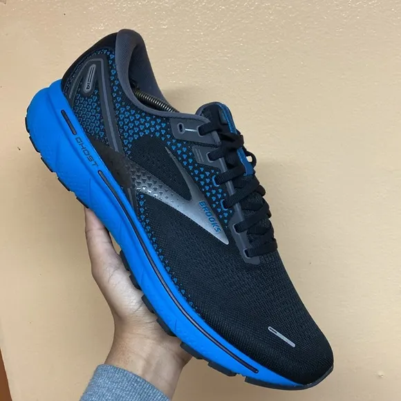 Brooks Ghost 14 Running Sneakers “Black Blue”