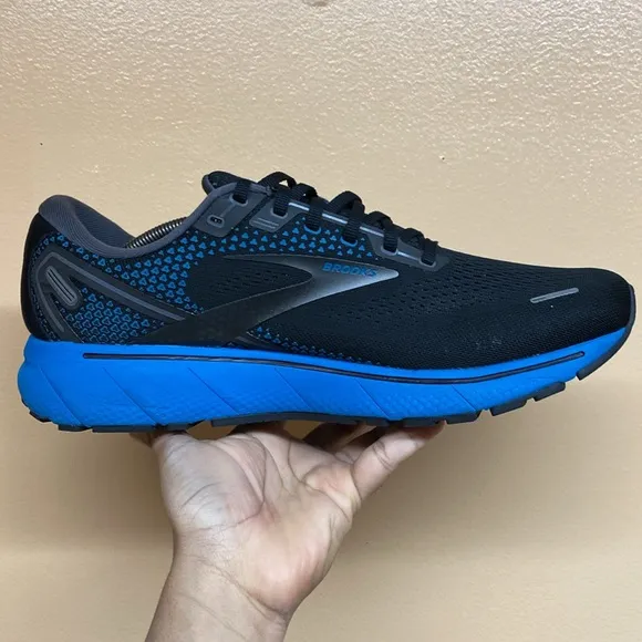 Brooks Ghost 14 Running Sneakers “Black Blue”