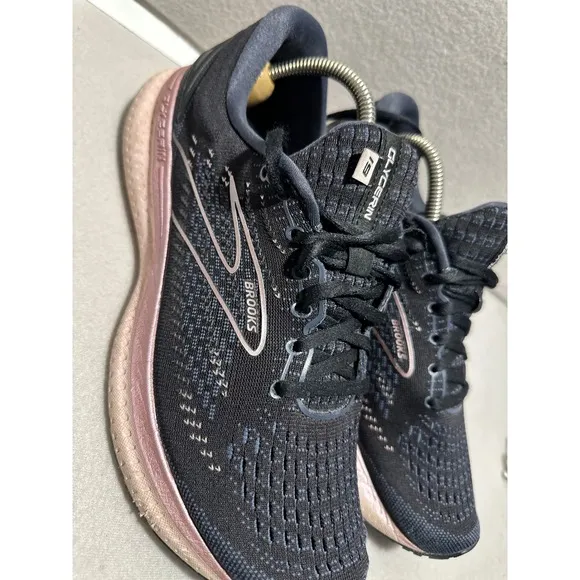 Brooks Glycerin 19 Running Shoes Cushioned Athletic Sneakers Black Pink