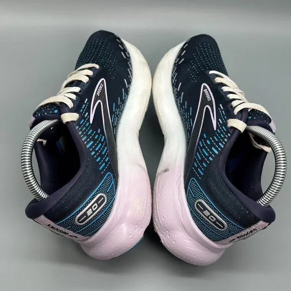 Brooks Glycerin 20 Women's 9 Navy Blue Athletic Running Shoes Lace-Up Sneakers