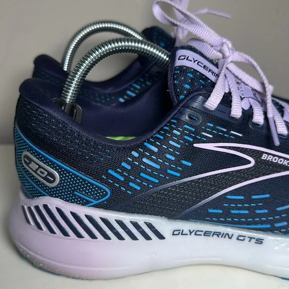 Brooks glycerin GTS 20 blue and purple running sneakers