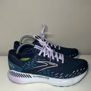 Brooks glycerin GTS 20 blue and purple running sneakers