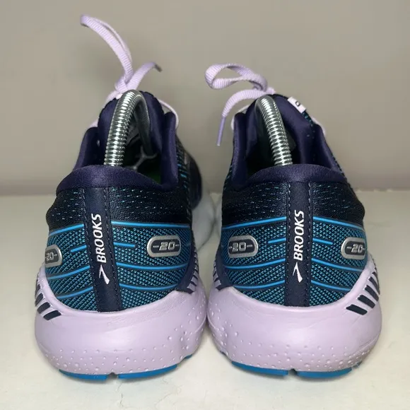 Brooks glycerin GTS 20 blue and purple running sneakers