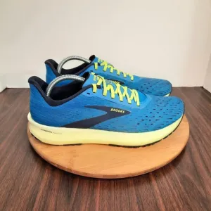 Brooks Hyperion Tempo Mens 10 Blue Nightlife Yellow Road Racing Running Sneakers