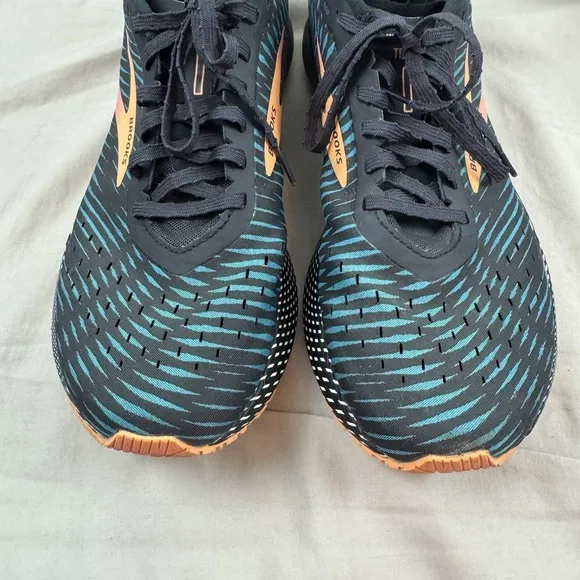 BROOKS Hyperion Tempo Mens Running Sneaker Shoe Blue/Phantom/Cosmo - SIZE 10.5 D