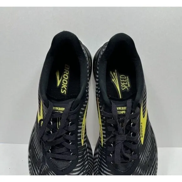 Brooks Hyperion Tempo Men's Size 8 Black Athletic Running Sneakers 1103391D074