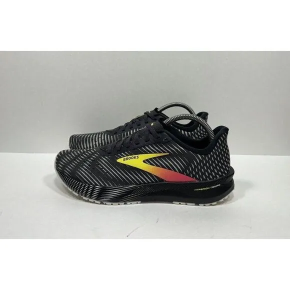 Brooks Hyperion Tempo Men's Size 8 Black Athletic Running Sneakers 1103391D074