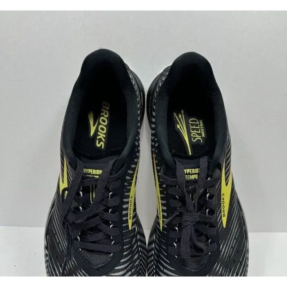 Brooks Hyperion Tempo Men's Size 8 Black Athletic Running Sneakers 1103391D074