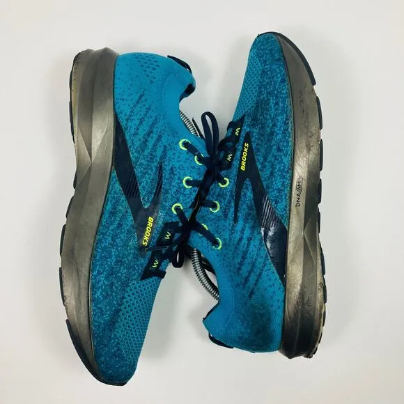 Brooks Levitate 3 Running Shoes Mens 10 Navy Green Sneakers 1103121D479