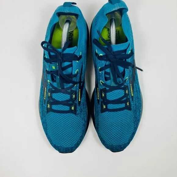 Brooks Levitate 3 Running Shoes Mens 10 Navy Green Sneakers 1103121D479