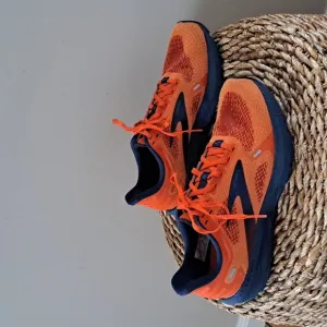 Brooks Mens Launch 9 Athletic/Running Orange/Navy ‎ Performance Sneakers S-8