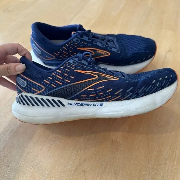 Brooks Men's Sneakers Size 11 Glycerin GTS 20 Running Trainer Comfort Blue