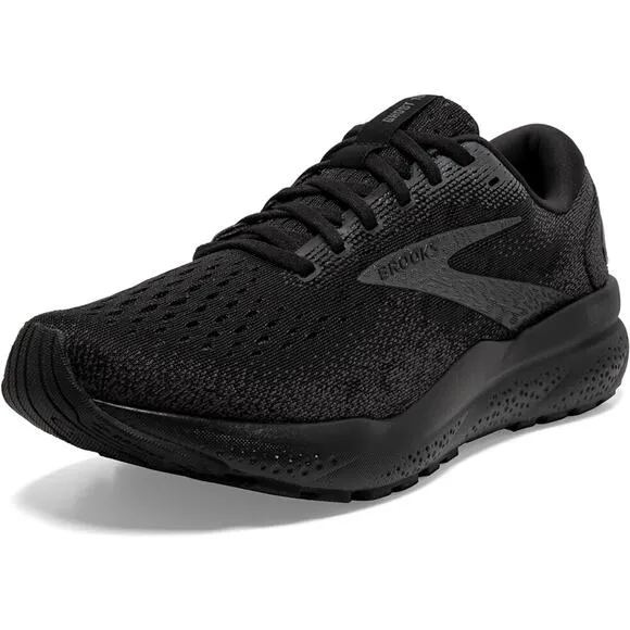 BROOKS Running Shoes Ghost 16 Black/Ebony Size 9 Men's Athletic Sneakers