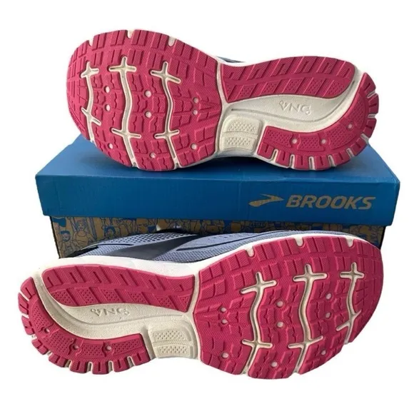 Brooks Trace 2 Running Shoes Sneakers Womens Size 8 Purple Impression Black Pink