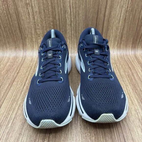 Brooks Womens Ghost 15 Running Shoes Size 11.5 B Peacock Pearl Salt Air Sneakers