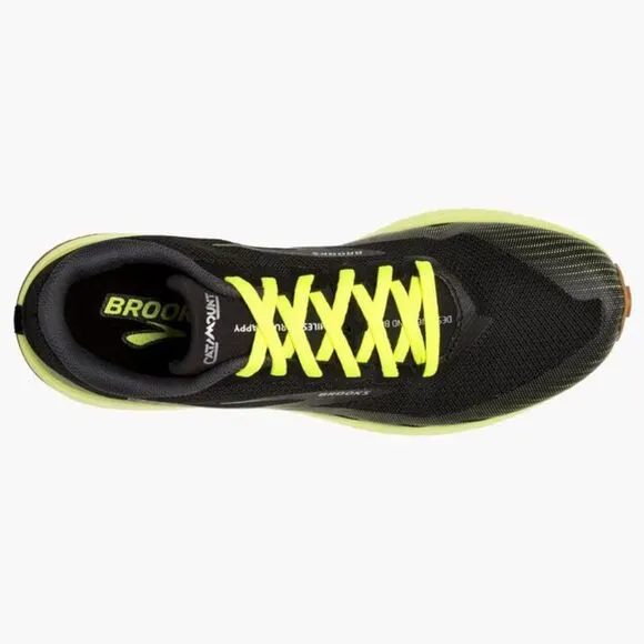 Brooks Catamount 110352-1D-013 Sneakers Men's US 7 Black Running Shoes EEE1701