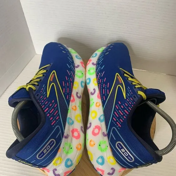Brooks Men 12 Sneakers Bowl O' Brooks Glycerin 20 Running Blue Shoes 1103821D462