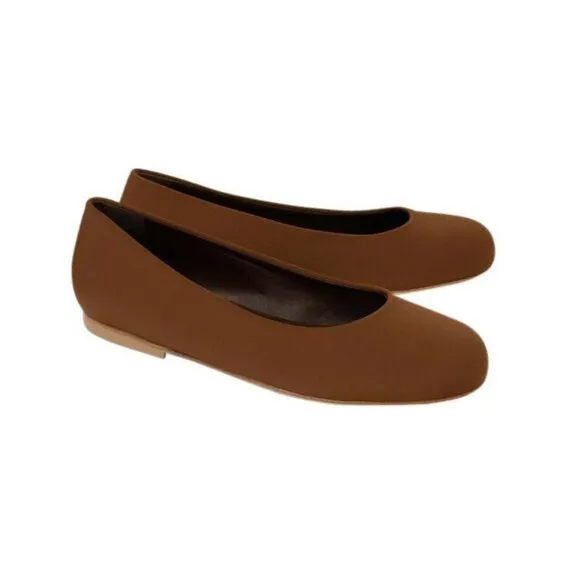 Brown Ballet Flat Shoes Size 11