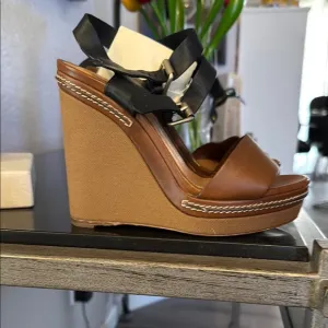 Brown Wedge Sandals