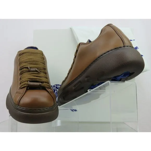 BURBERRY RANGER DARK BROWN LEATHER LACE UP HIKING BOOTS US 12.5 45.5 ITALY $1K