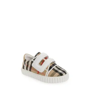Burberry Sneakers Toddler US 9-12 Archive Beige Plaid Low Top Shoes ERK197