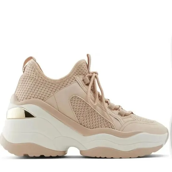 Call it Spring BNWT &quot;Alexxa Tex Mix&quot; chunky platform Sneaker Womens Size 10 NEW