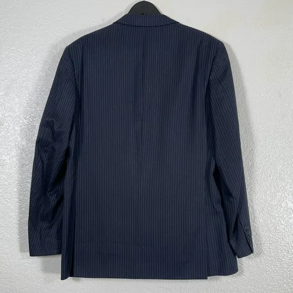 Calvin Klein Regular Fit 2pc. Navy Pinstripe Suit Men's Size Large/34x34