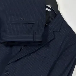 Calvin Klein Regular Fit 2pc. Navy Pinstripe Suit Men's Size Large/34x34