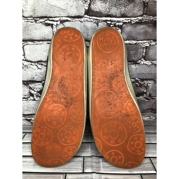 Camper Brown Textile Synthetic Orange Lace Up Casual Shoes Men’s Sz 45EU/12M US