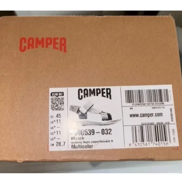 CAMPER Mens Green Color Block T-Strap Comfort Match Open Toe Sandals Shoes 45