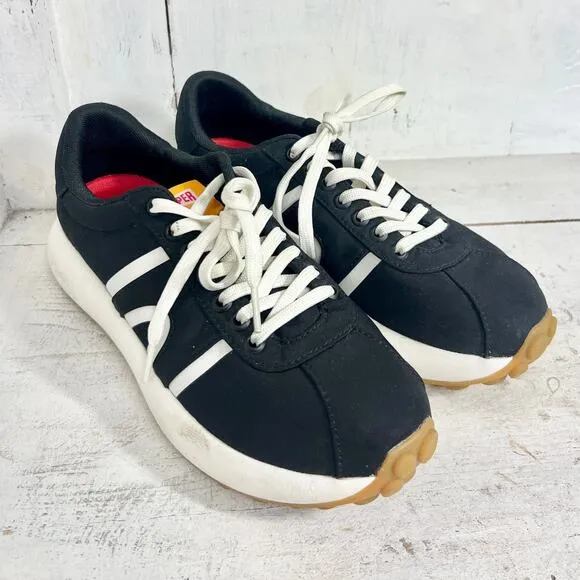 Camper Pelotas Athens Stitch-Free Low Top Sneakers Black/White Women's 40 / 9