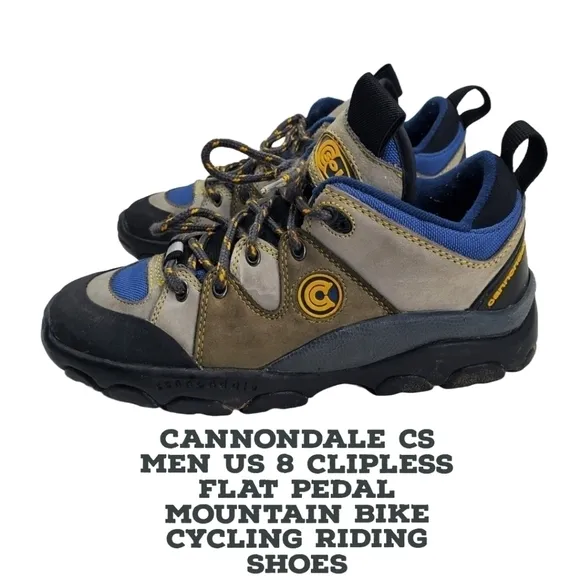 Cannondale CS Men US 8 Clipless Flat Pedal Mountain Bike Cycling Riding Shoes
