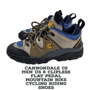 Cannondale CS Men US 8 Clipless Flat Pedal Mountain Bike Cycling Riding Shoes