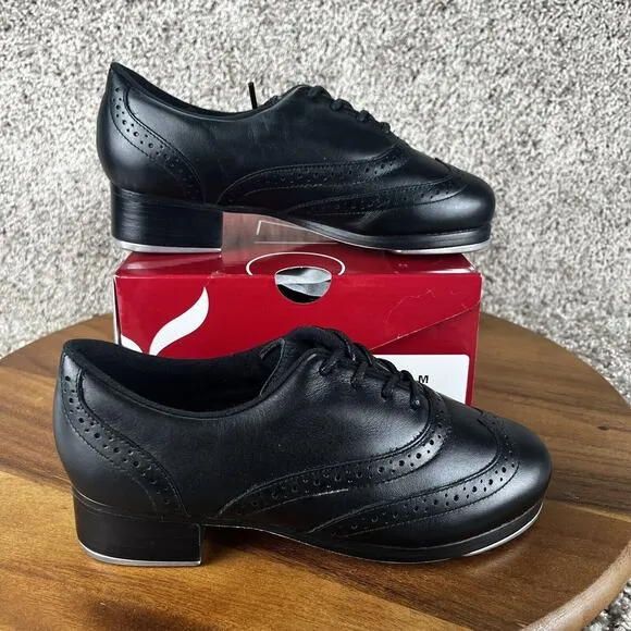 Capezio Roxy Tap Women's Size 5 M Professional Dance Shoes Black Leather 960