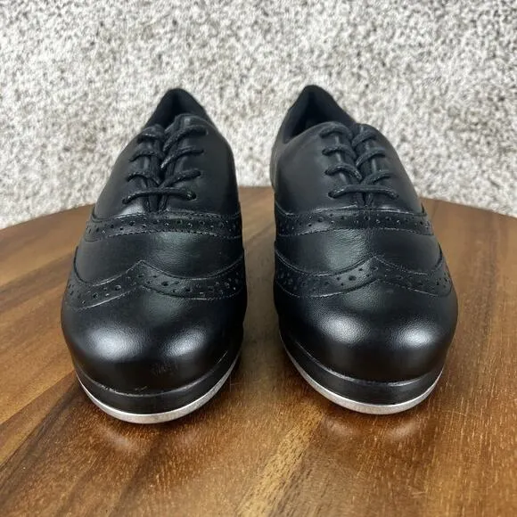 Capezio Roxy Tap Women's Size 5 M Professional Dance Shoes Black Leather 960