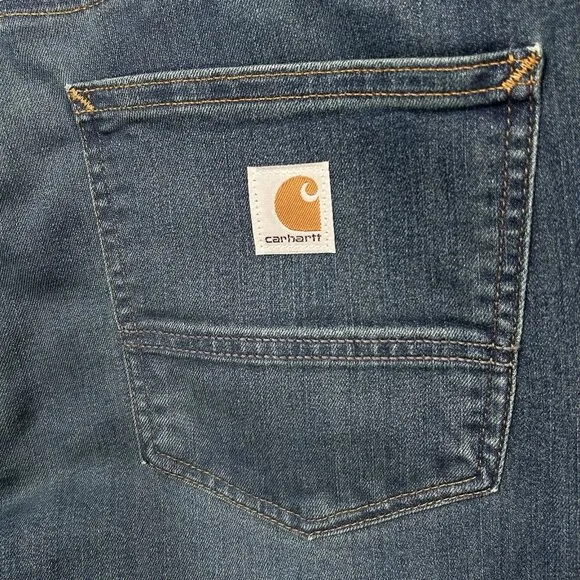 Carhartt 104956 Force Relaxed Fit 5-Pocket Jeans Size 34x34 36x34 Medium Wash
