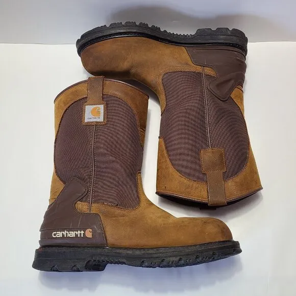 Carhartt Men's 12M Bison 11'' Waterproof Steel Toe Work Boots CMP 1200