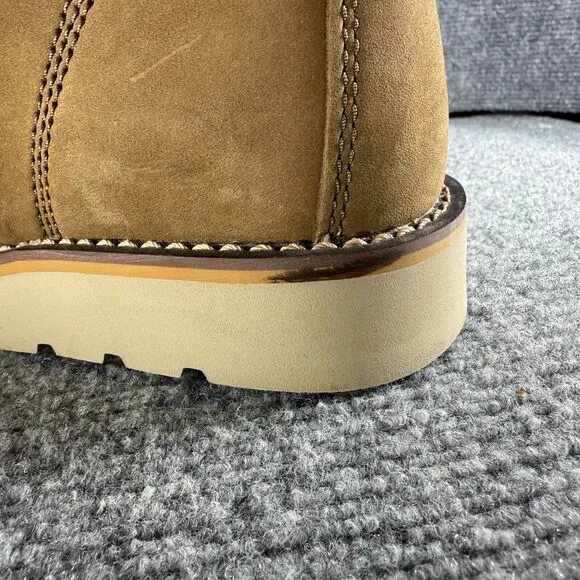 Carhartt Work Boots Womesn 9 Brown Moc Toe Wedge 6&quot; Lace Up Soft Slip Resistant