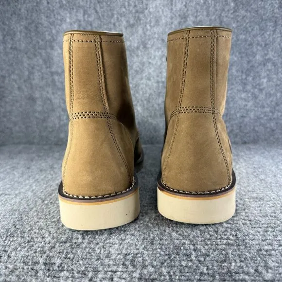 Carhartt Work Boots Womesn 9 Brown Moc Toe Wedge 6&quot; Lace Up Soft Slip Resistant